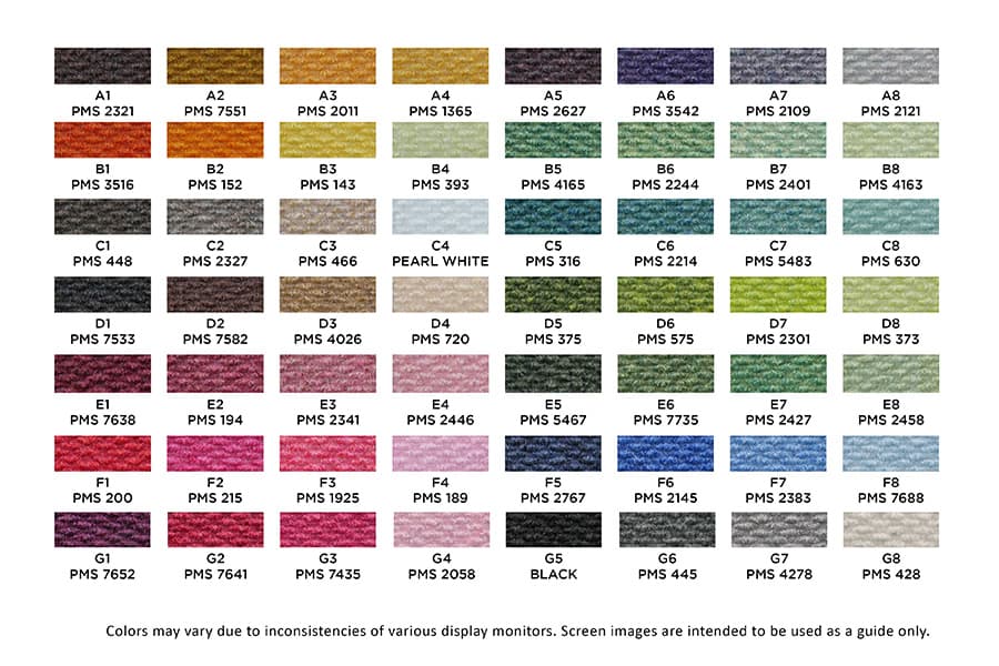 Berber HD Logo Mat color swatches