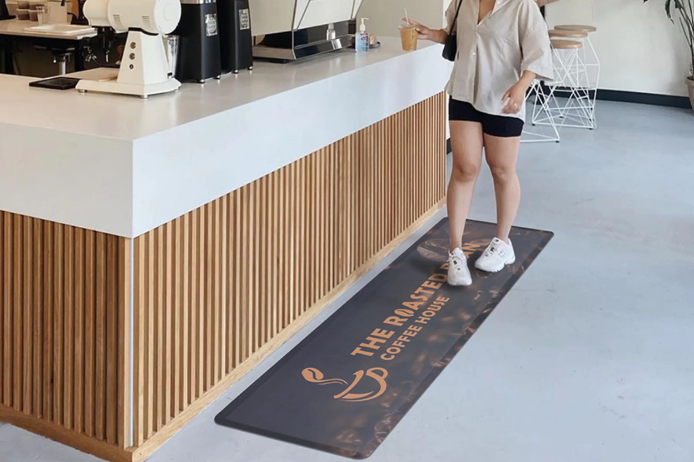 Premium Logo Anti-fatigue Runner Mat isolated product view