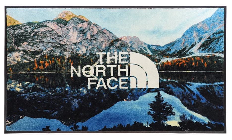 Signature HD Indoor Logo Mat with detailed mountain artwork