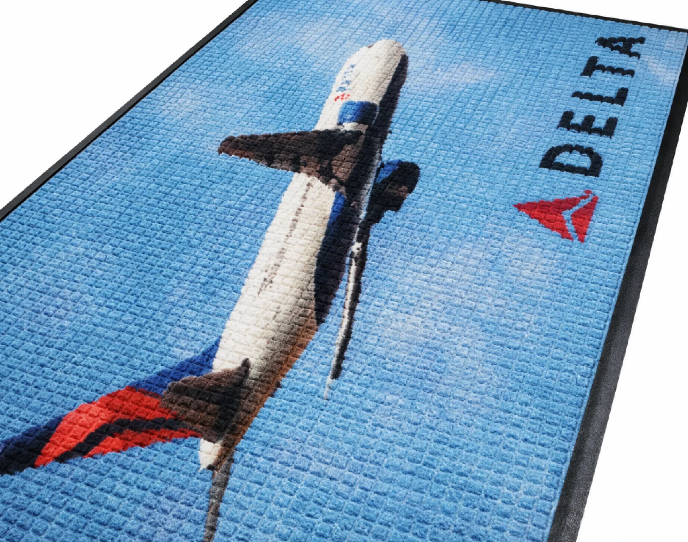 Close-up of WaterHog HD Logo Mat textured surface