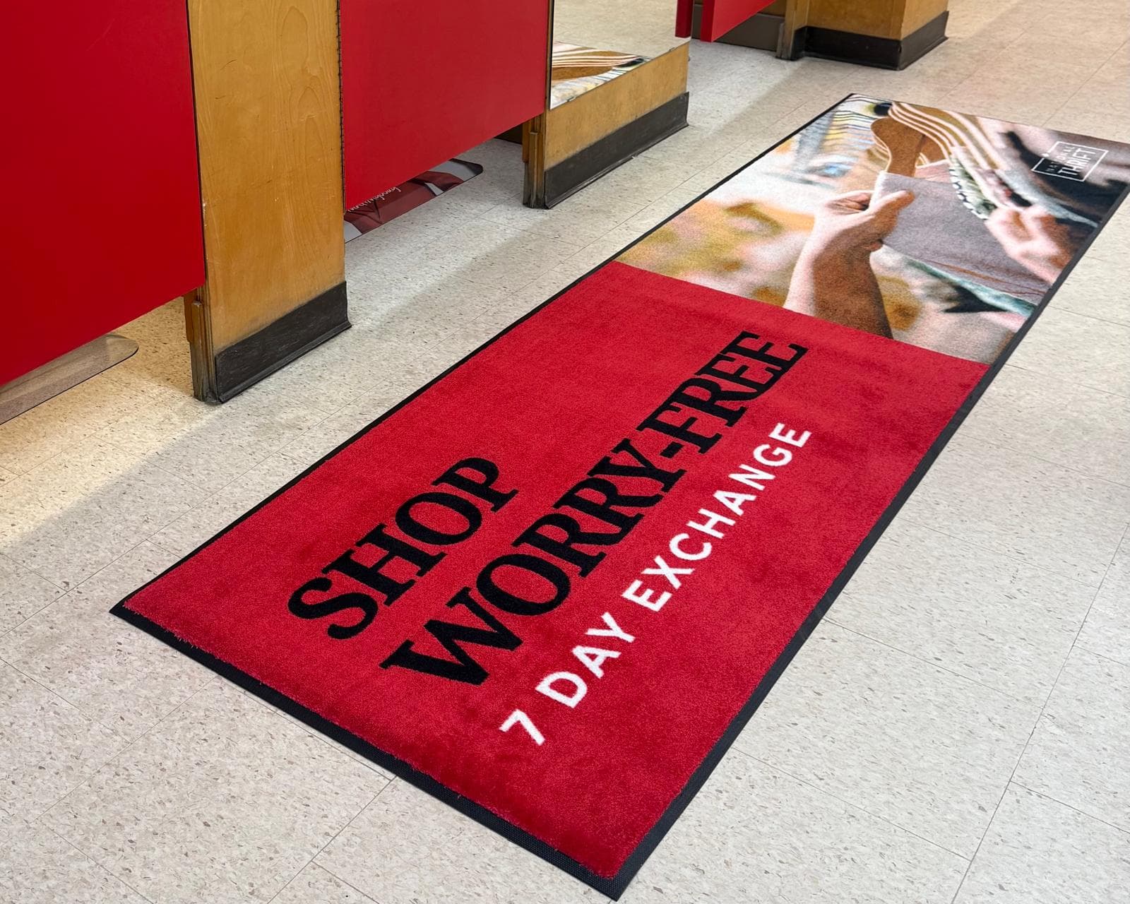 Shop Wolverine custom red retail entrance mat