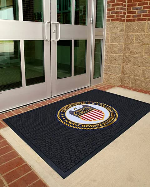 Government Offices custom logo mat example