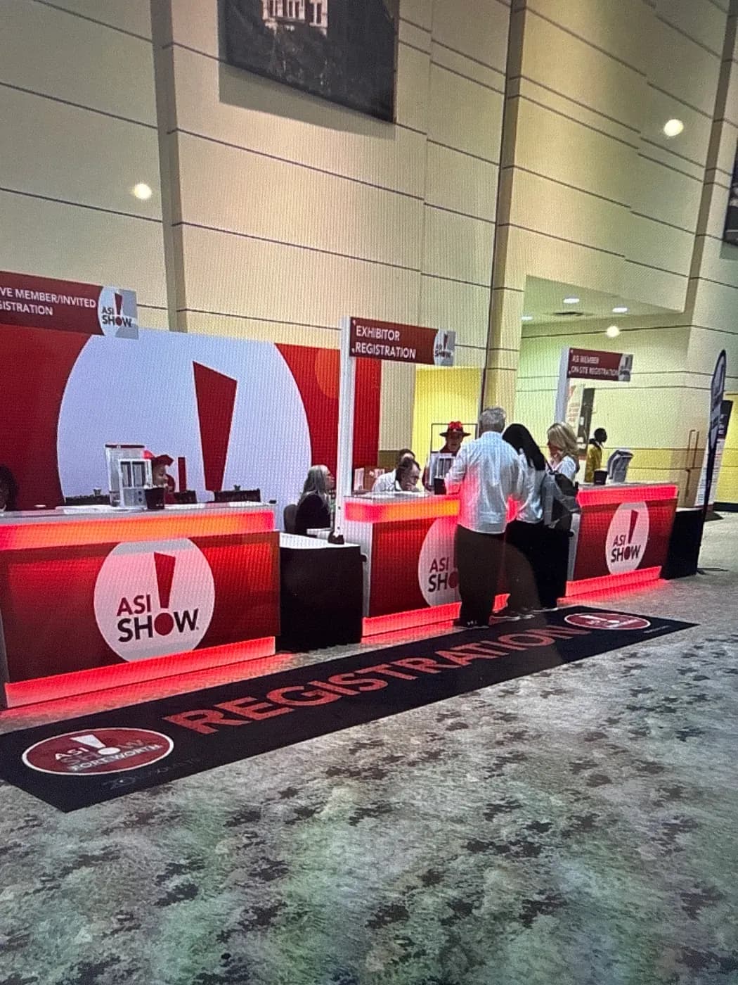 Trade Shows custom logo mat example