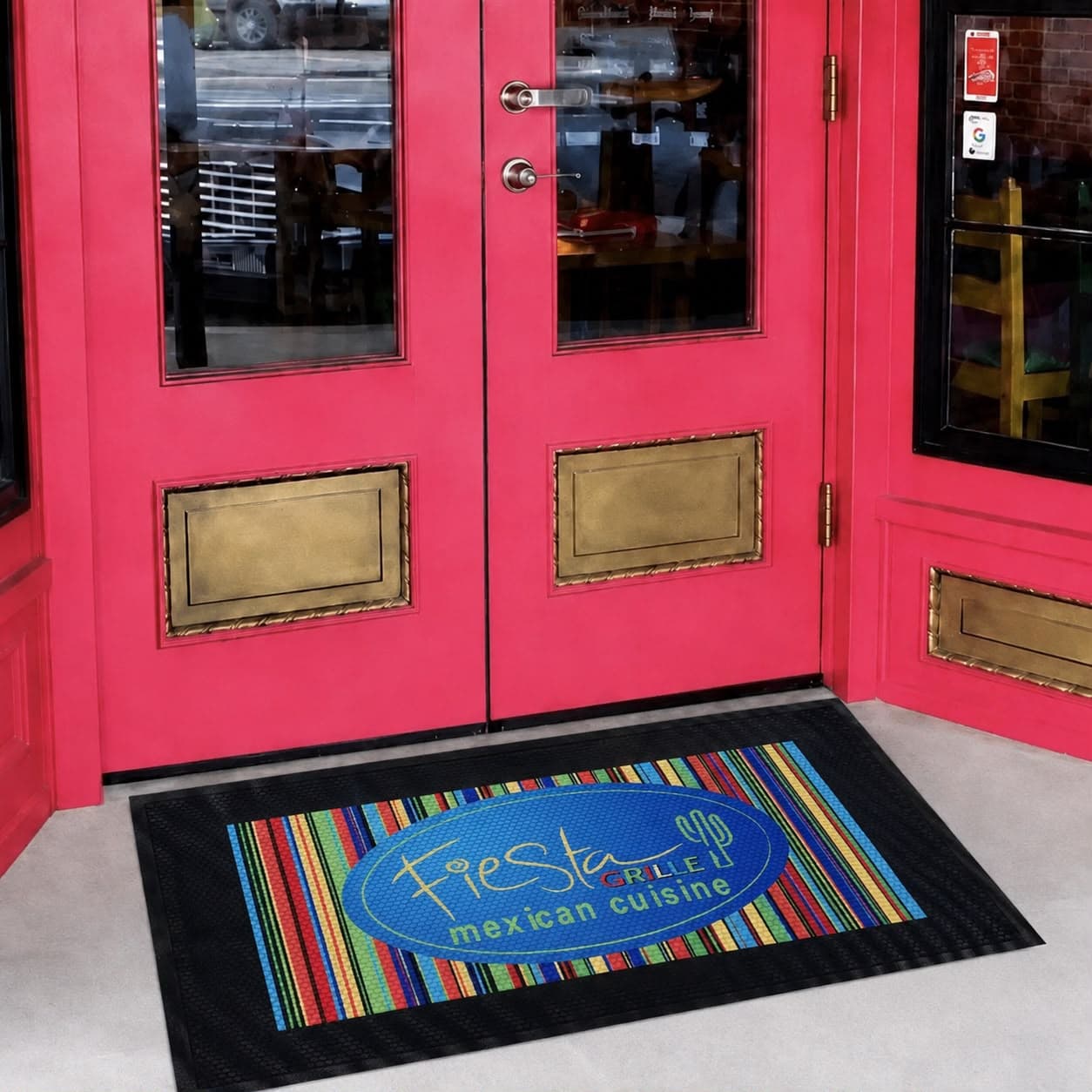 ToughScrape Outdoor Logo Mat custom logo mat product photo